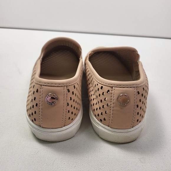 Steve Madden Elenor Pink Sneakers Women's Size 8.5 Slip On Perforated Laser Cut - Picture 4 of 7